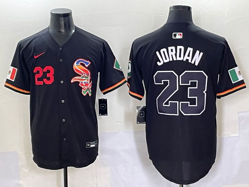 Men 2025 Chicago White Sox #23 Jordan Black Game Nike MLB Jersey style 52